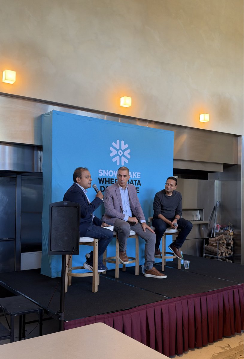 ArmaanWaels's tweet photo. An agent is in production when the questions change: can we use a smaller model, who governs it, why is the bill this high.

Heard on the noon panel at the Cortex Cafe, @Snowflake and @googlecloud's SF Tech Week takeover, @AnthropicAI on stage. Which of the three hits you first? https://t.co/EQVtNCxy2N