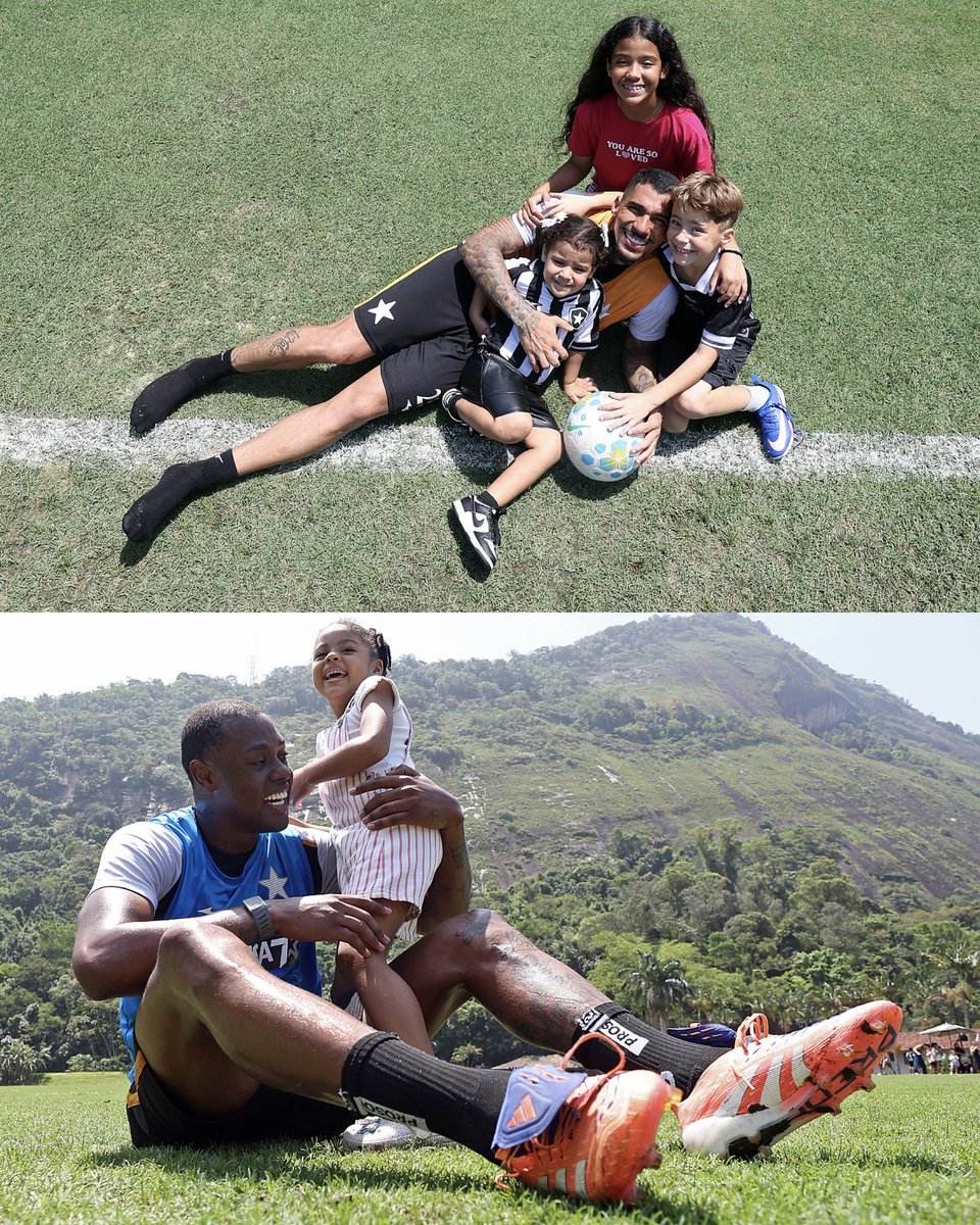 Botafogo's tweet photo. DIA DAS CRIANÇAS NO CT 🎉⭐️

Os filhos dos atletas e colaboradores do Glorioso foram ao Centro de Treinamento neste sábado para um evento especial de dia das crianças! Após o treino, os pequenos também tiveram um momento de lazer no campo! 🖤🤍 #BFR

📸 Vítor Silva / BFR https://t.co/deMRiOTJox