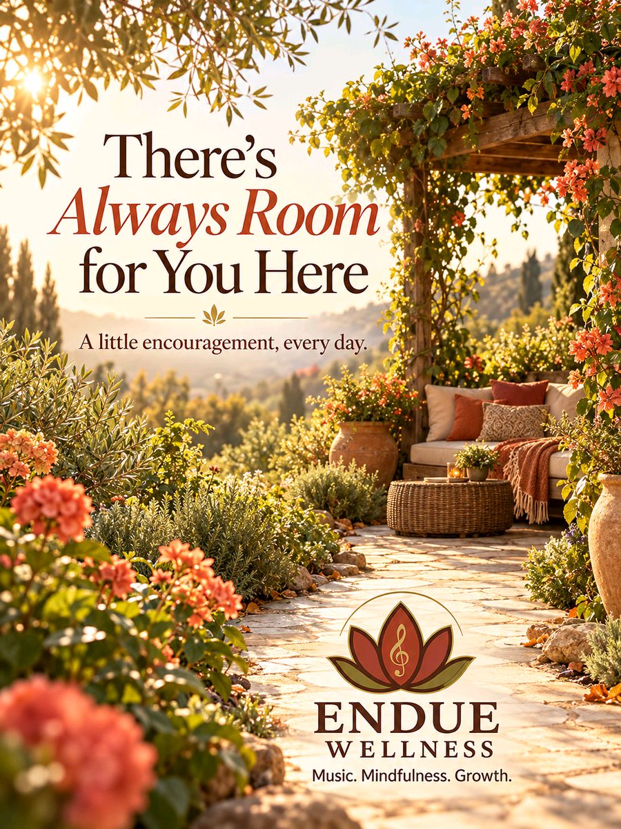enduewellness's tweet photo. Hey Beautiful Souls… 🌿 If this little moment of encouragement found you when you needed it, come back tomorrow. There’s always room for you here.

Y’all know the vibe — stay grounded, stay glowing. Endue it with grace. ✨

#EndueWellness #MusicMindfulnessGrowth https://t.co/KJSbHQiwZZ