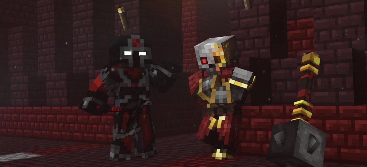 Offmasklhj's tweet photo. Mates | Ralph and Gerold #rainimator #fractures #gerold #witherknights #nether https://t.co/rADHGQVMuV