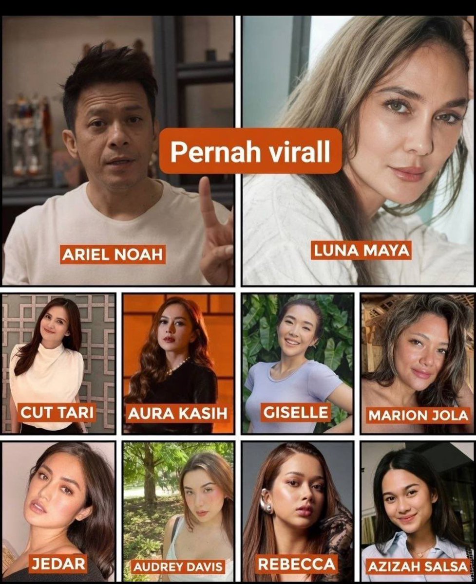 Tyauel's tweet photo. 📁 Viral pada masanya, Para Artis dan Seleb Indo🇮🇩
https://t.co/6bbrHqYfRj https://t.co/kmI2ewtN6s