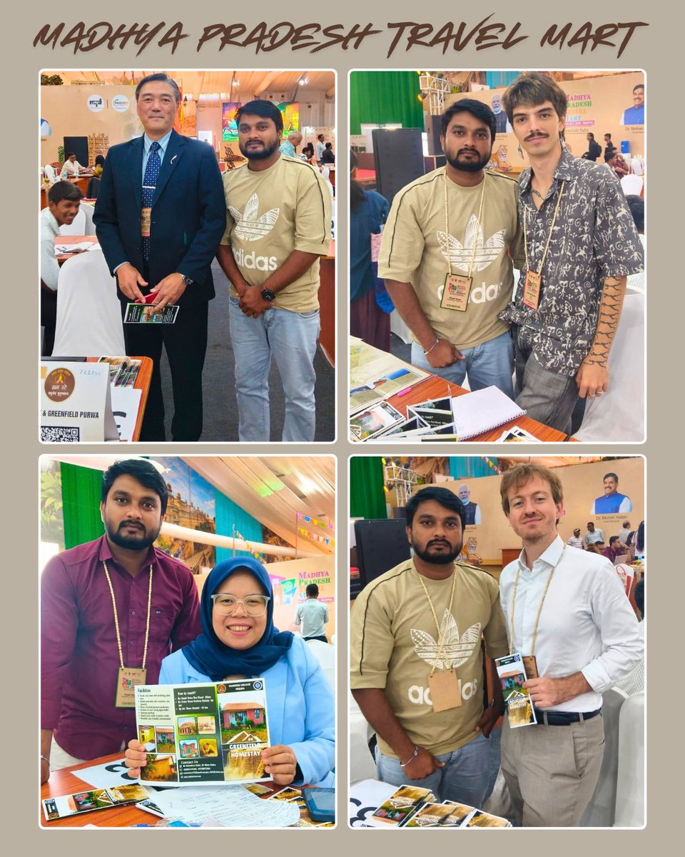 gssmp_org's tweet photo. Proud to witness the collaborative efforts of Madhya @MPTourism  Tourism Board and @gssmp_org  in promoting rural homestays and creating sustainable livelihood opportunities for local communities at the MP Tourism Travel Mart https://t.co/PUn7loJ89F
