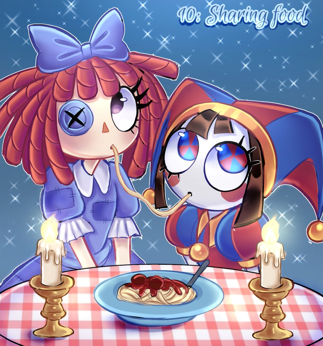 Zooblemybeloved's tweet photo. Day 10: sharing food 💖
#TheAmazingDigitalCircus #TADC #Jesdolltobr #jesterdoll https://t.co/X9yRkEmd3W