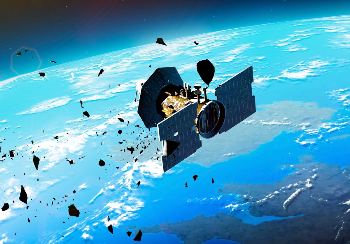 spaceiucom's tweet photo. Space junk is becoming a bigger problem.🛰️

A Soviet-era satellite launched in 1981 has broken apart in orbit again, adding to the growing threat of orbital debris. With 44,000+ pieces being tracked, keeping space safe is getting harder. 🌎

#space #satellites #spaceexploration https://t.co/QKgWOAQ2VS