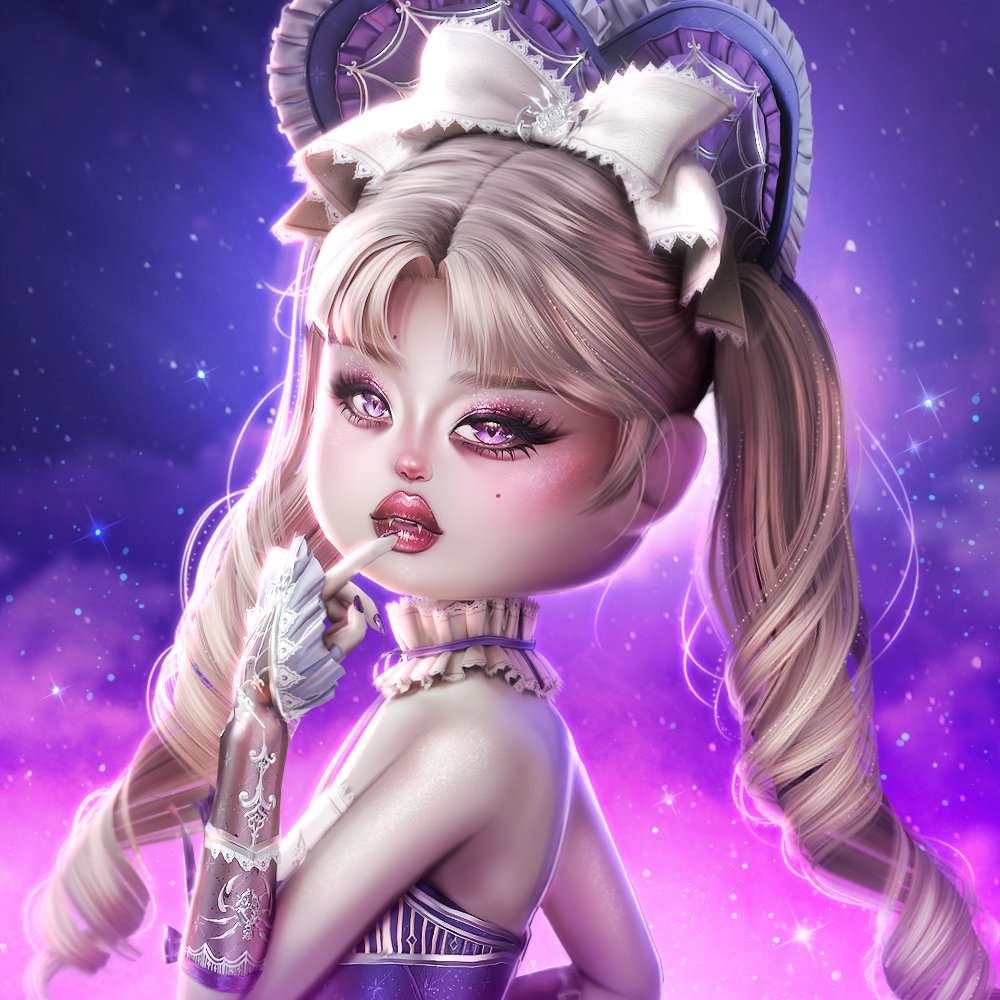 _Dress2Impress's tweet photo. pretty in purple 💜🔮

dropping our icon for the the halloween update, which is just is ONE week away! https://t.co/298MeoyFyC
