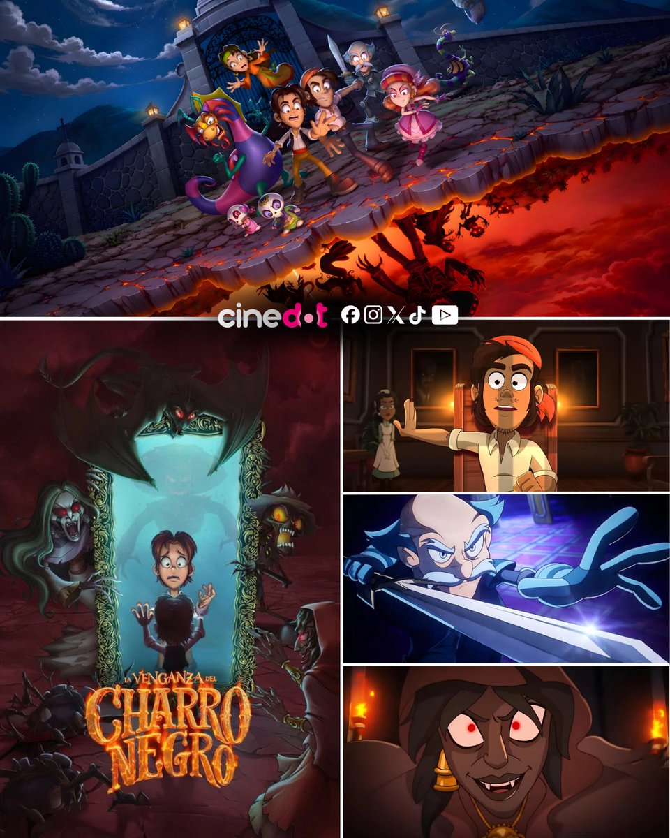 Cinedotmx's tweet photo. Algunas leyendas se convierten en venganzas 😱 Del universo #LasLeyendas, no te pierdas muy pronto #lavenganzadelcharronegro en Cinedot 🤩 https://t.co/LCYvtyqB6w