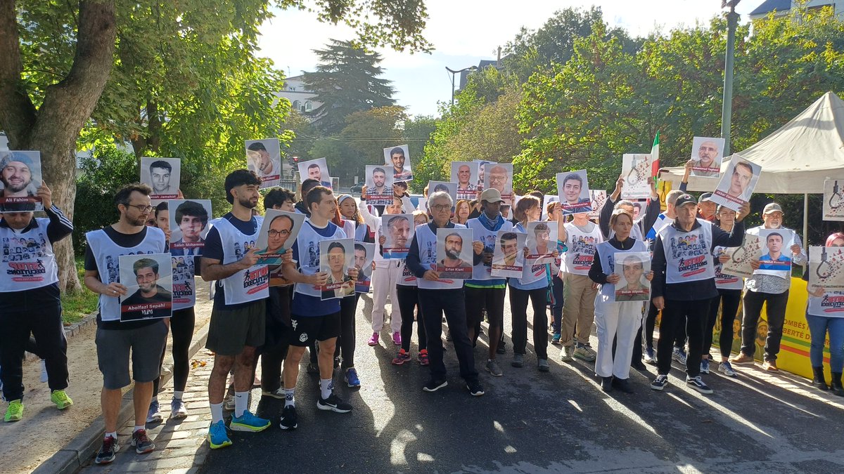 CSDHI's tweet photo. À l’occasion de la Journée mondiale contre la peine de mo*rt, le 10 octobre 2026, des citoyens parisiens, des membres de la diaspora iranienne et des militants associatifs se sont réunis au parc Montsouris, à #Paris, pour une course solidaire de 3 kilomètres en faveur de l’abolition de la peine de mo*rt et pour soutenir les prisonniers menacés d’exécution en #Iran
https://t.co/JCYSGYt8V1
#StopExecutionsInIran