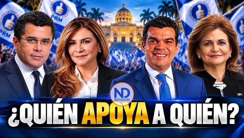 NotisDom's tweet photo. ¿Quién apoya a quién? Estos son los dirigentes que respaldan a los presidenciables del PRM para 2028
https://t.co/QoVX0cXK3g
@PRM_Oficial @DavidColladoM @CarolinaMejiaG @warnaudbisono @RaquelPenaVice #NOTISDOM #PRM #Elecciones2028 #DavidCollado #CarolinaMejia #WellingtonArnaud #RaquelPeña #PoliticaRD