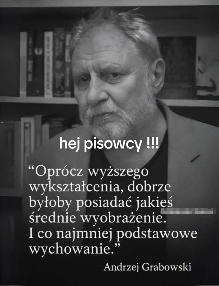 SIW9000's tweet photo. Brawo Andrzej Grabowski. Celnie w punkt i mądrze. Prawi zrozumieli? https://t.co/Mr2RCyz05A