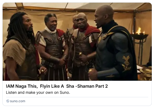 4quaOf's tweet photo. IAM Naga This Flyin Like A Sha Shaman Part 2
https://t.co/uh8wx7u2YF
🦉
#Allah
#Allahuakbar
#IloveAllah #Allahlovesme #IAMLOVED
#MotherIThankyou
#Thywillbedone
#TheBlueAvianGoddess
#Dionysus
#Music #art #war #Nergal
#Nagasaki
#Alnitak #Alnilam
#Mintaka ☠️🐺
#Orion
🦉 https://t.co/eB0euQcz99