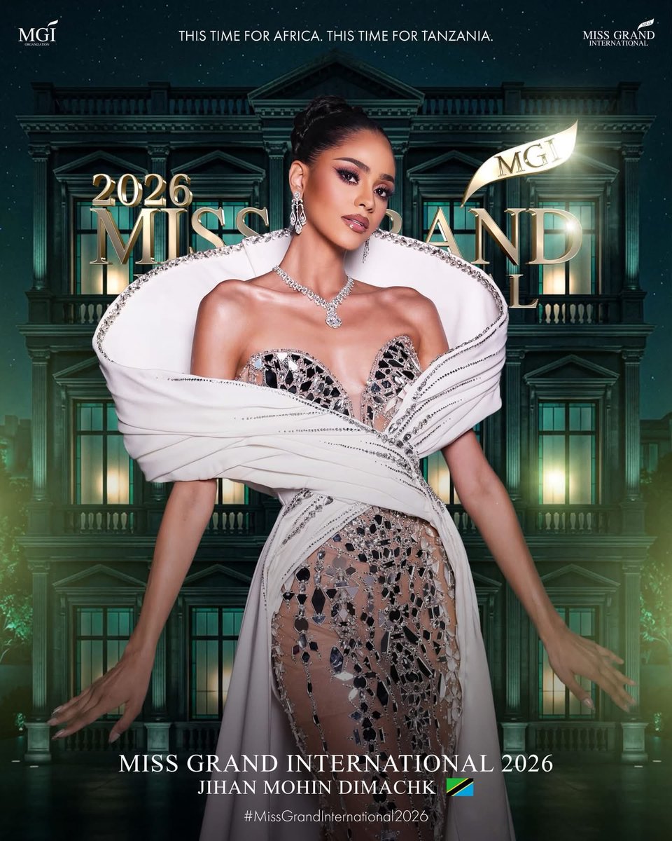 MissGrandInter's tweet photo. THIS TIME FOR AFRICA. THIS TIME FOR TANZANIA. 🇹🇿👑

Congratulations to JIHAN MOHIN DIMACHK of TANZANIA, Miss Grand International 2026!

The first-ever African queen to be crowned Miss Grand International. HISTORY IS MADE! 🌍✨

#MissGrandInternational2026
#MissGrandInternational https://t.co/Fhrfa4FCzG