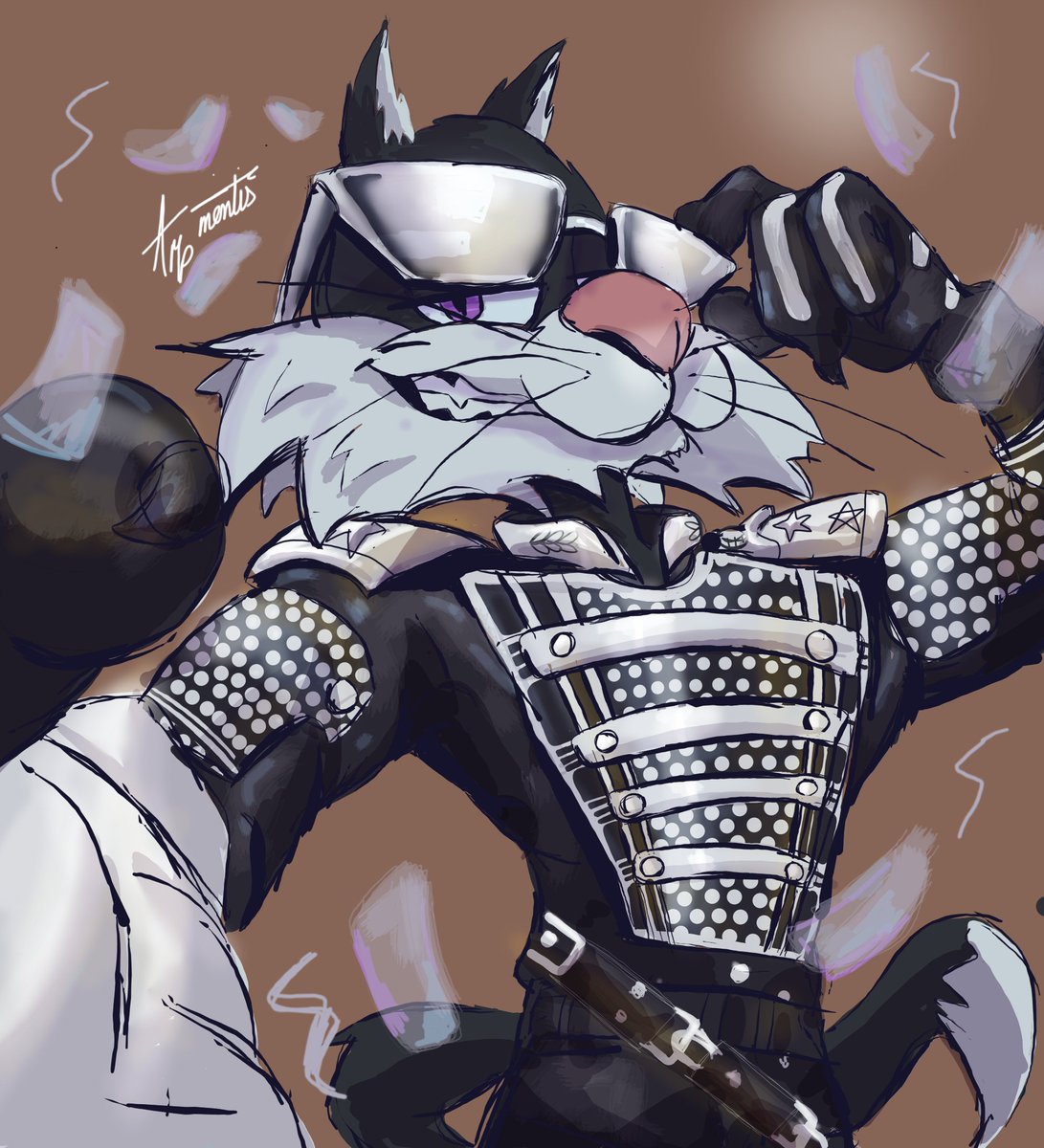 Mentis_Arigato's tweet photo. Holas, como están ? 
Bue nose porque lo imagine en este traje falta mejorar mucho nou? Muchas gracias por la idea 
La cancion  HIStory-michael Jackson 🌎 suena como si nos dijiera algo no? #silvestre #looneytoons #michaelJackson #HIStory💔 https://t.co/mFTKiy20MH