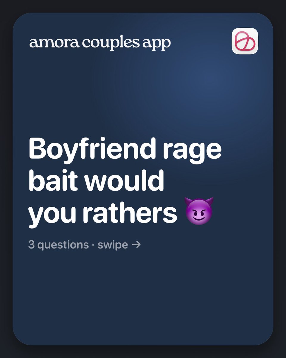 tryamora_app's tweet photo. would you rather questions for couples that are guaranteed to start a fight. send these to your boyfriend and see what he picks 👀 #questionsforcouples #wouldyourather https://t.co/G1bzWwa4Aq