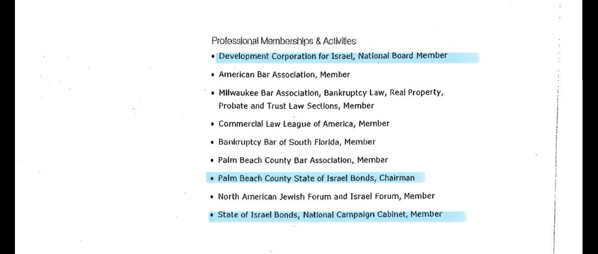 Villgecrazylady's tweet photo. Wrapping up part two of my Palm Beach-Israel Bonds story and I still can’t get over this part. 

This man, Ned Nashban, sat on the Palm Beach County Investment Advisory Committee from 2013-2026. He is responsible for initiating 2 separate motions to increase the allowed portfolio cap on Israel Bonds, one in 2021 and one in 2024…

And of course in this role he advise Palm Beach County as they acquired an UNPRECEDENTED… completely UNHEARD OF… recording breaking position in Israel Bonds to the tune of over $1 billion which comprises between 15-18% of the county’s entire investment portfolio…

And he did this ALL while also sitting on the Israel Bonds National Advisory Council and also while having served as the Palm Beach County State of Israel Bonds Chairman AND a board member for the Development Corporation for Israel- which is the entity that issues Israel Bonds. 

All of which he disclosed during his initial confirmation process… and like… literally no one on the Palm Beach County Board of Commissioners seemed to think there was a problem or conflict of interest having THIS guy advise them on investing in Israel Bonds??? 

This would be a huge scandal in any other context- likely triggering both state and federal investigations- but because it’s Israel Bonds it’s business as usual and anyone who complains is completely ignored.