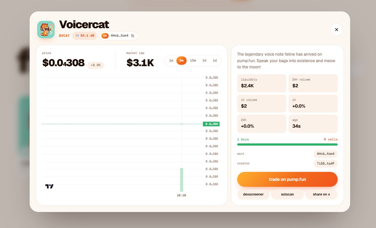 voicerpad's tweet photo. First coin created on VoicerPad https://t.co/lbmc7NPDTP