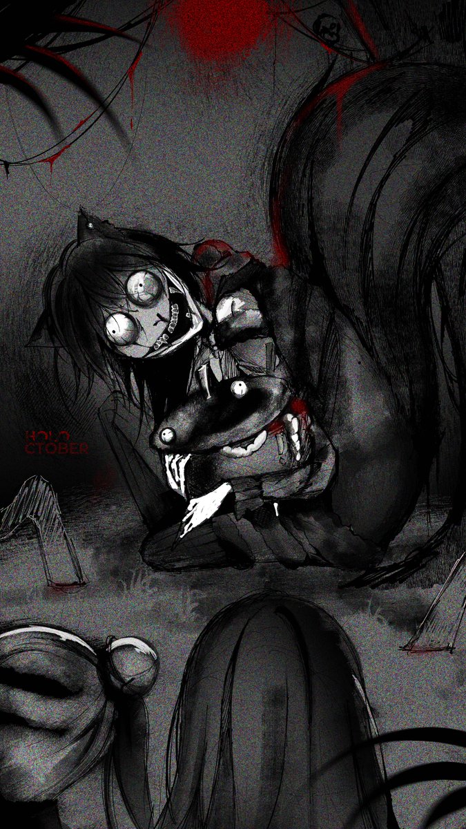 airaniiofifteen's tweet photo. Warning: Disturbing image ahead

#holoctober day 10 : Horror

#iRISUtration https://t.co/evVaAZFrJl
