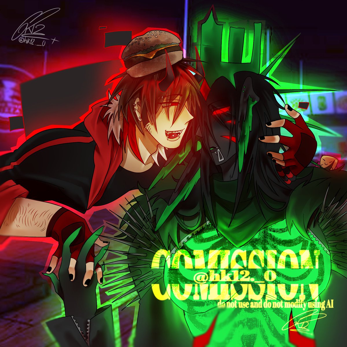 HK12_01's tweet photo. Commission - #poisonburguer https://t.co/uJYK69W5t0