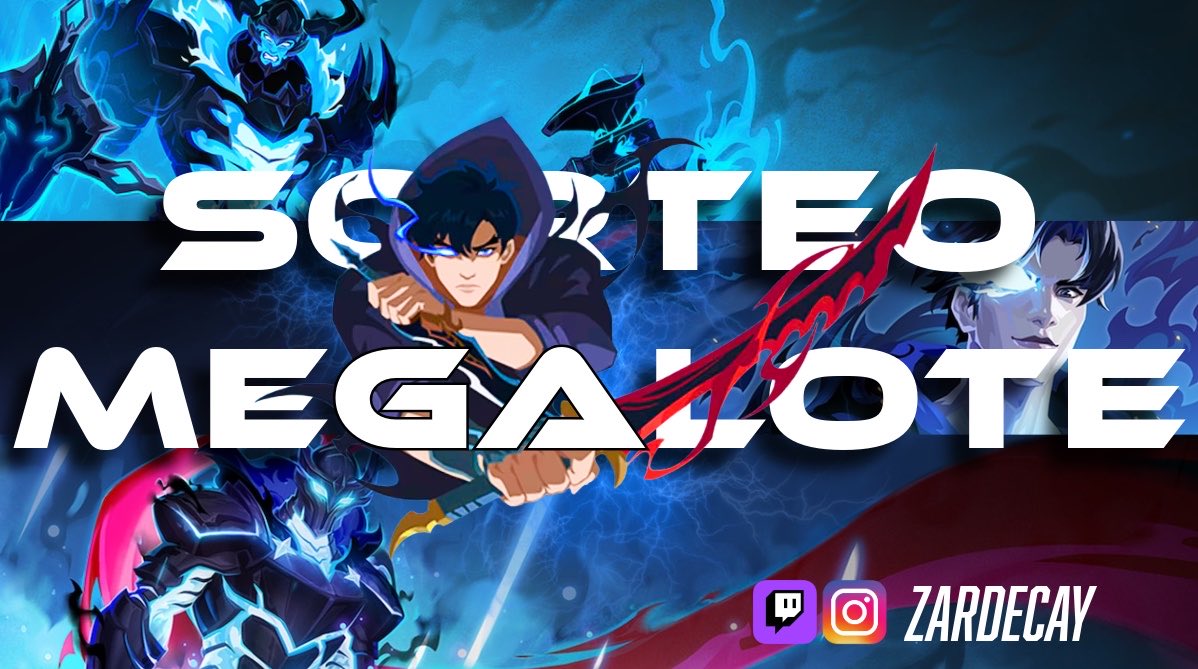 zardecay's tweet photo. 🗡️SORTEO🗡️
MEGALOTE SHADOW MONARCH

Para participar:
🔹RT
🔹Follow X + Instagram + Twitch
🔹Responder ESTE tuit con tus users de IG Y Twitch 

📌Lo sorteo el 22/10 en vivo

Gracias @overwatchlatam por el código ✨
#OWLATAMShadowMonarch #OWLATAMMegaloteShadowMonarchGiveaway https://t.co/Oxdc4ycr1Z