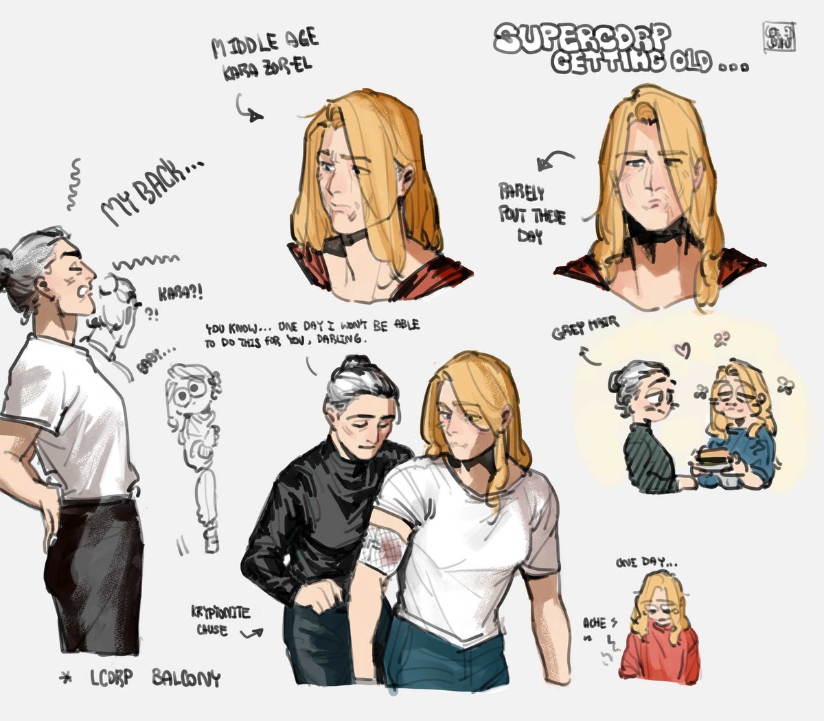 lee_laifu's tweet photo. for Supercorp 10th Anniversary... 
year by year, older and older
#supercorp #supergirl https://t.co/0MsTBMQB2L