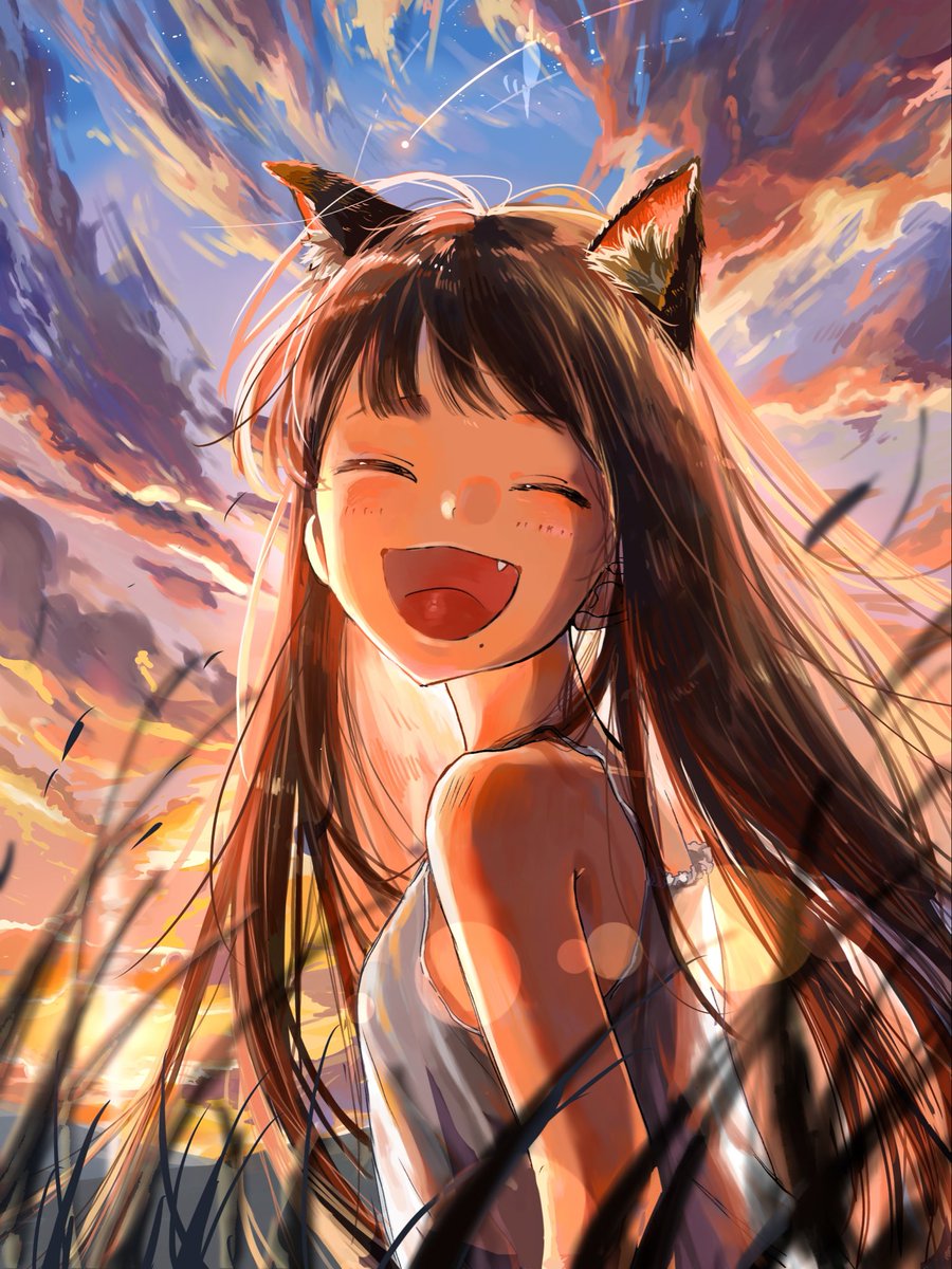 U1VHxfomQb89693's tweet photo. @sooootaaaaaaa 夕焼けに包まれて笑いかける女の子が思い浮かびました‼︎ https://t.co/MYlSRrsHeY