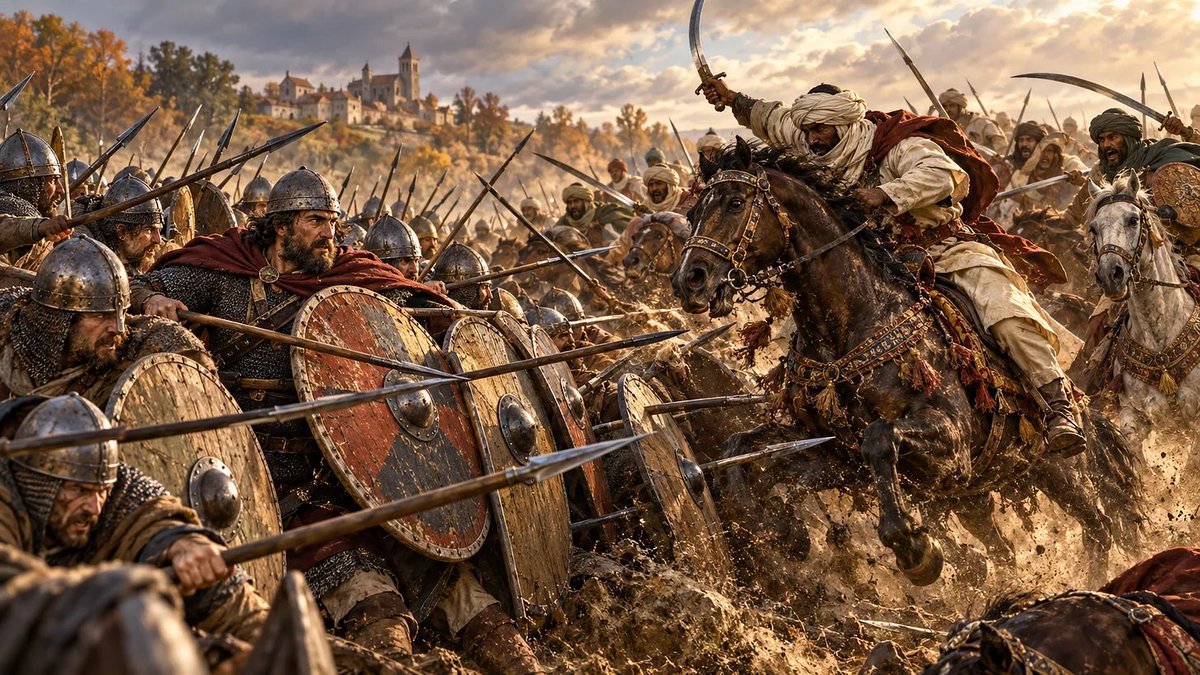 RaymondIbrahim5's tweet photo. Today in History: Christians “Manfully” Save France from Islam https://t.co/CA3ozgQtrW https://t.co/wWCkcMI3jk