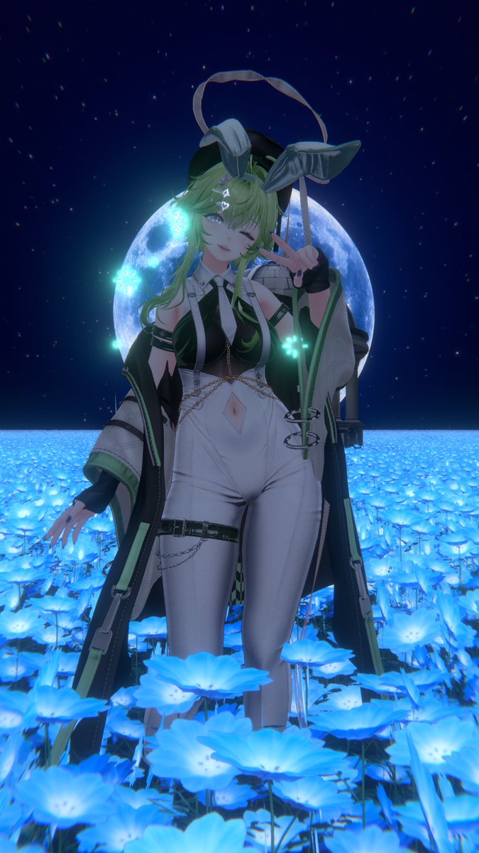 Yachochoco's tweet photo. 新しい改変!!緑なかんじ!
#VRChat #海咲3D https://t.co/6wQvM3EPX4