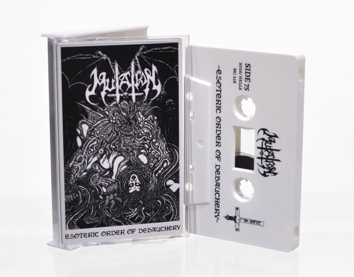 hellshead666's tweet photo. MUTATION "Esoteric Order of Debauchery" LP, CD, MC &amp; TS now shipping.

https://t.co/KPvwqLfkxj https://t.co/4RPNnEkrlS