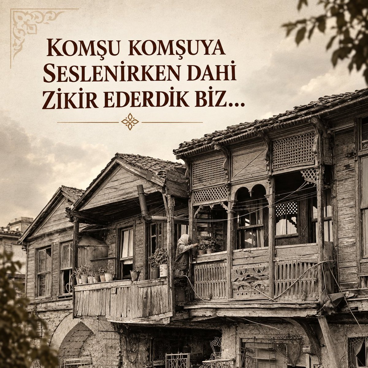 tariharsivi's tweet photo. “Hu Hu” diye seslenirdik komşumuza...
“eyvallah” dilimizin pelesengi idi…
“Hay”dan gelip “hu”ya giderdik…
“Hay ,Hay” Efendim ! diye kabul ederdik tekliferi…
“Allah,Allah,Allah,Allah ” diyerek şehadete koşardık Tuna boylarında…
“Allah Allah”, “Sübhanallah”, “Allahu ekber “  idi hayretlerimiz. Şimdilerdeki gibi “Vaaaauuv” diye yada “ohaa” diye gayri müslim  kırması çığlıklar atmazdık.
“Tövbe estağfurullah”  “fesubhanallah” zikri anlatırdı kızgınlığımızı.
“Aman Allahım” derdik “oh my god” girmeden dilimize …
“Salavat” anlatırdı bazen yanlış bir iş yapıldığını…
“Neûzubillah” çekmek idi istemediğimiz bir şey görünce  zikrimiz…
“Bismillah”ile başlarlardı her hayrın başı .
“Hay Allah” iyiliğimizi vermeye devam edeydi …
“Allah Allah İllallah , Muhammedun Resulullah” sonrası derdik alkışlarla yiğitlere “maşallah”
“Ya sabır” öfkemizin ilacı idi ….
“Hasbünallâhü ve ni’mel-vekîl!” diyerek Allah’ı “vekil” ederdik çaresiz kalınca…
“Ya Şafi” dokunurdu yaramıza merhemden evvel …
“İnna lillah” ayeti teselli ederdi geride kalanları…
“Hak’ka yürürdük” eskiden ölmezdik biz …
“Bu da geçer ya hû!”, “Vazgeç ya hû!”, “Hoş gör ya hû!” hatları süslerdi Tekke ve zâviyelerin iş yerlerimizin duvarlarını, psikiyatrik ilaçlarlar dünyamıza girmeden…
-Velhasılı kelam  Azizim !“eskiden yaşarken zikrederdik , şimdi zikrederken bile o hali yaşamıyoruz”…
O güzel hallerimize tekrar dönmemiz ve yaşamamız dileği ile...
