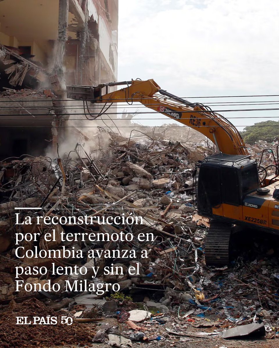 ElPaisAmericaCo's tweet photo. 🔴 Se cumplen dos meses del terremoto que golpeó al occidente de Colombia y la reconstrucción de las regiones más afectadas avanza a paso lento. El Fondo Milagro, la apuesta que el presidente Abelardo de la Espriella, sigue en el papel

🖋️ @valentinaplugo
https://t.co/9aI6HGCrfT https://t.co/NEghKUwP7G