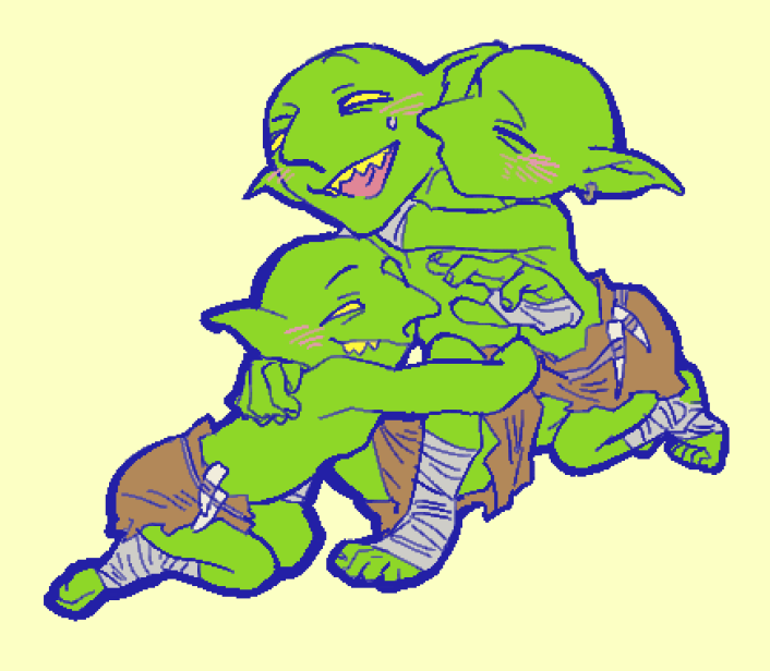 Poopvirus1's tweet photo. i drew moe goblins..... https://t.co/9Cz13IePCy