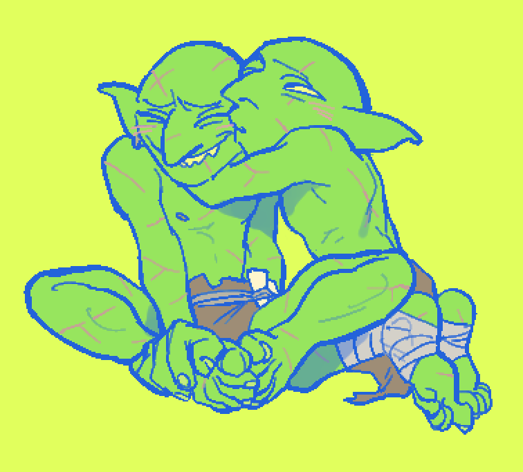 Poopvirus1's tweet photo. i drew moe goblins..... https://t.co/9Cz13IePCy