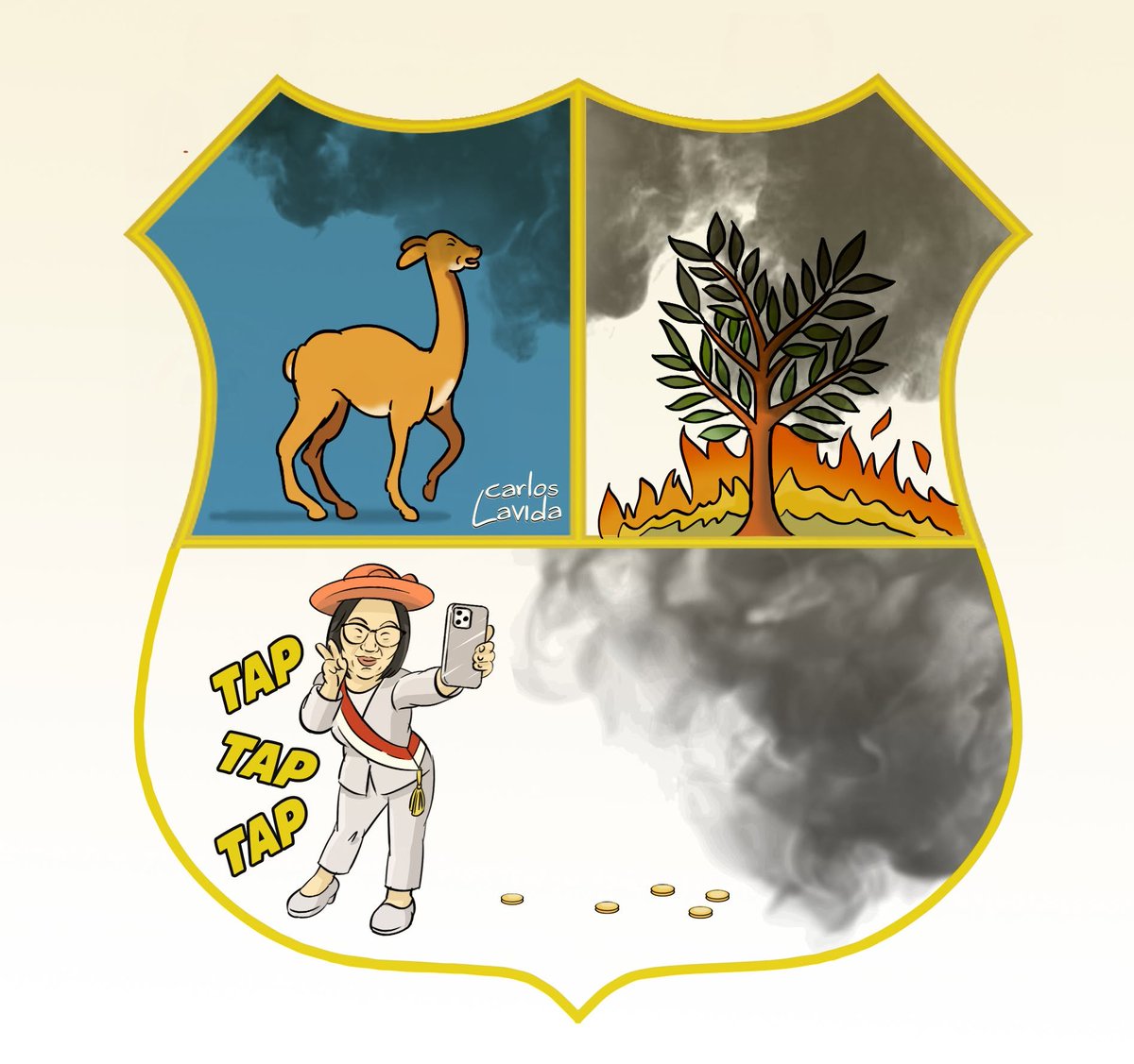 slpng_giants_pe's tweet photo. Qué bien trabaja esta Presilenta.
@carlosLavida83
#taptaptap #incendiosforestales #PeruNoEsClave https://t.co/UnrKWeTYWt