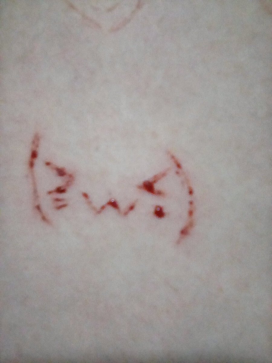 Fallen_duckk's tweet photo. (˶>⩊<˶) fake cutesy Halloween makeup fake fake all fake. Sorry for the low quality (╥﹏╥)
꒷꒦︶꒷꒦︶꒷꒦ #shtw #sfx #shtwt https://t.co/7YSQREZmD4