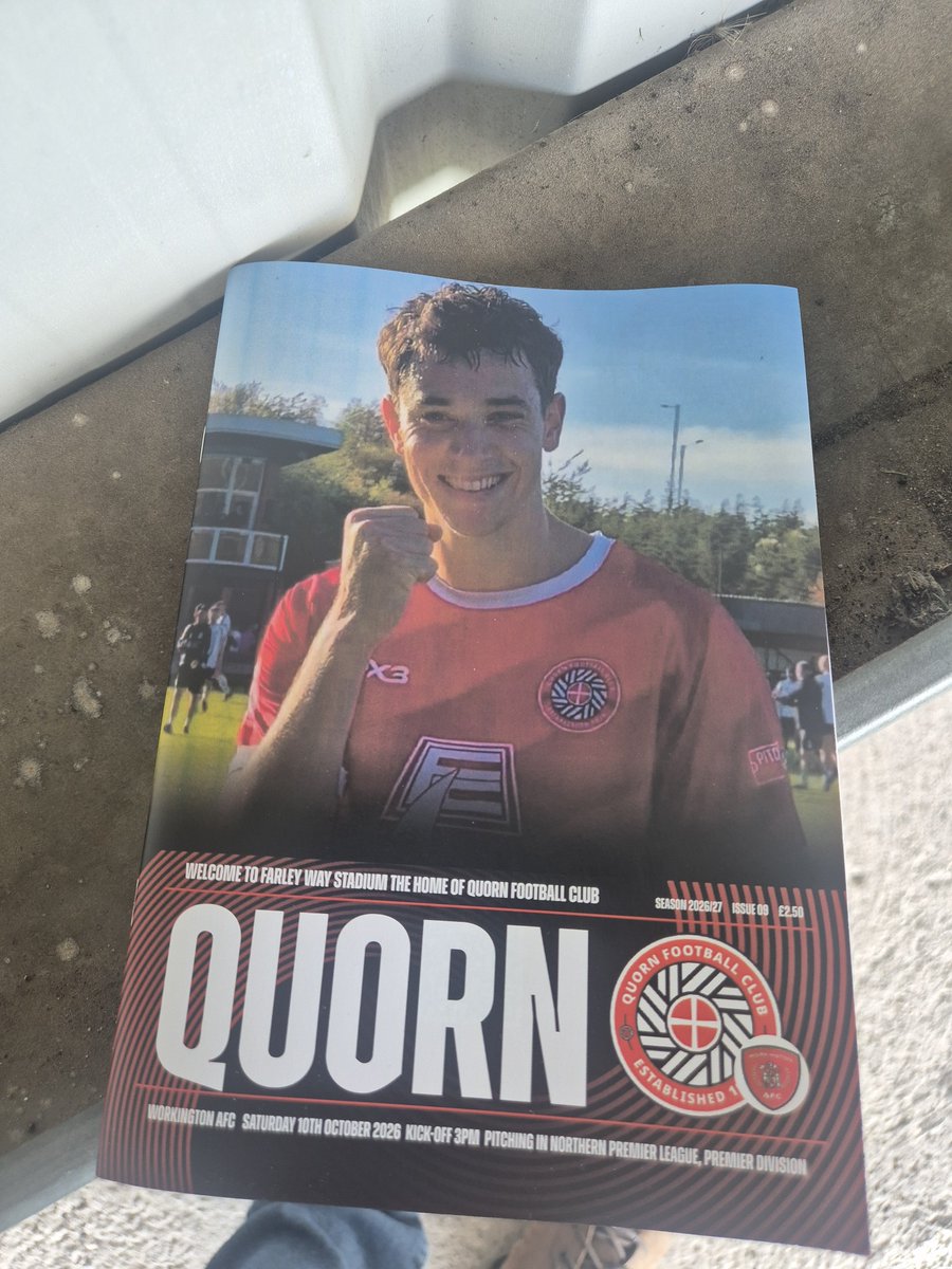 Nickthebee36's tweet photo. @QuornAFC v @WorkingtonAFC in the NPL today. Dominant display from the hosts who took all 3 points with an impressive 3-0 win against very decent opposition. A well deserved 1st home league win of the season, great win 🙂⚽️@NonLeagueCrowd @NLprogs https://t.co/IYYs6NVJeQ