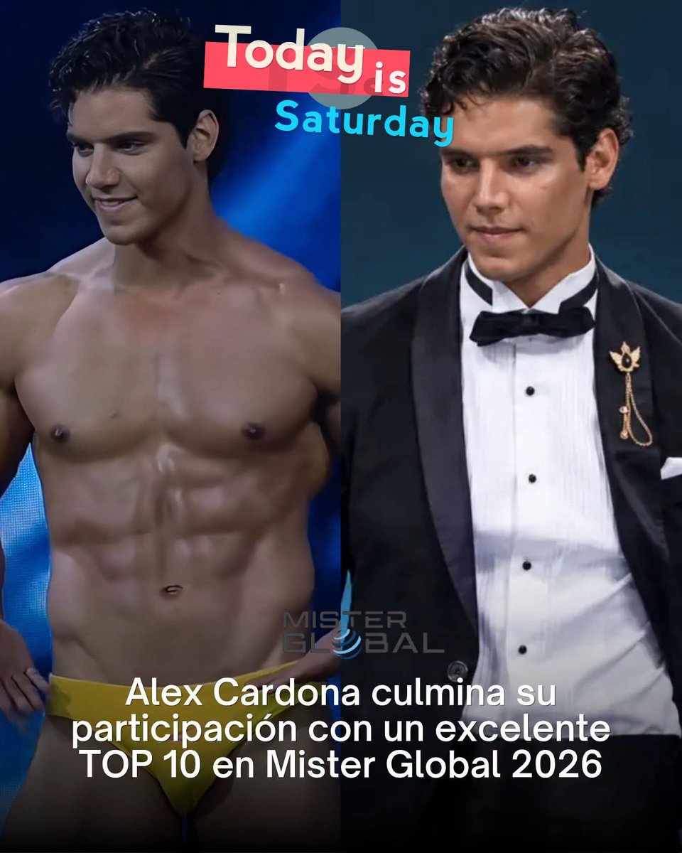 Wiimanu12's tweet photo. 🚨 #AlexCardona concluyó su participación en #MisterGlobal 2026 tras quedarse en el Top 5.🇲🇽✨
El representante mexicano lográ avanzar hasta el grupo de los semifinalistas de la competencia celebrada en #Tailandia. 🇹🇭👏 https://t.co/W3YQLHfK6e
