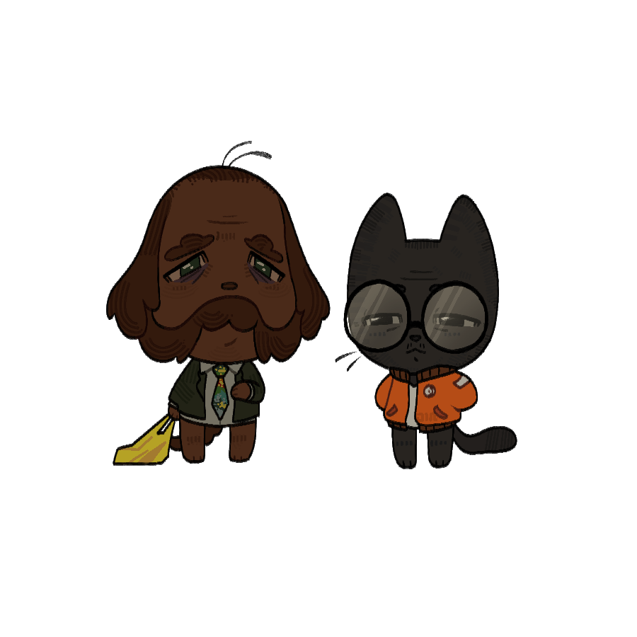 jin_hattori_'s tweet photo. My take on Du Bark and Catsuragi
#discoelysium https://t.co/Jt3HroXRIy