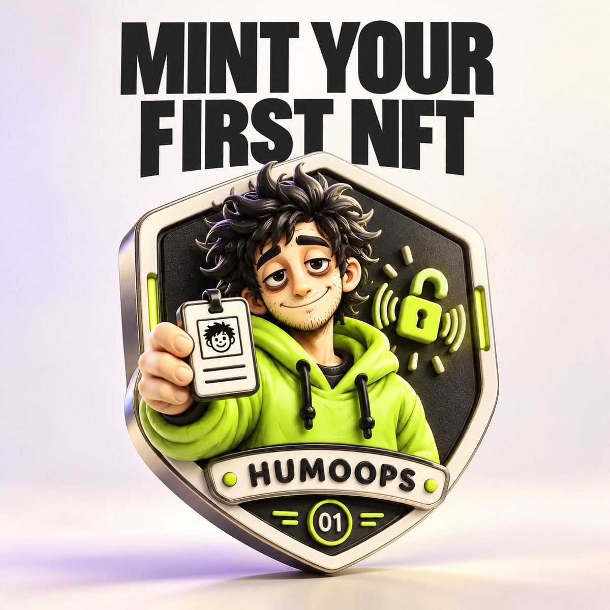 Humoops's tweet photo. Your first NFT starts here 👋

Mint your HUMOOPS Starter Badge:
https://t.co/3XehqumDaZ
❤️ Like
🔁 Repost
➕ Follow @Humoops

Get ready for the $HUMOOPS #airdrop! 👀
Eligibility and entry details coming soon.
#web3 #solana #pumpfun #nft #mint https://t.co/LgUNEcDwGp