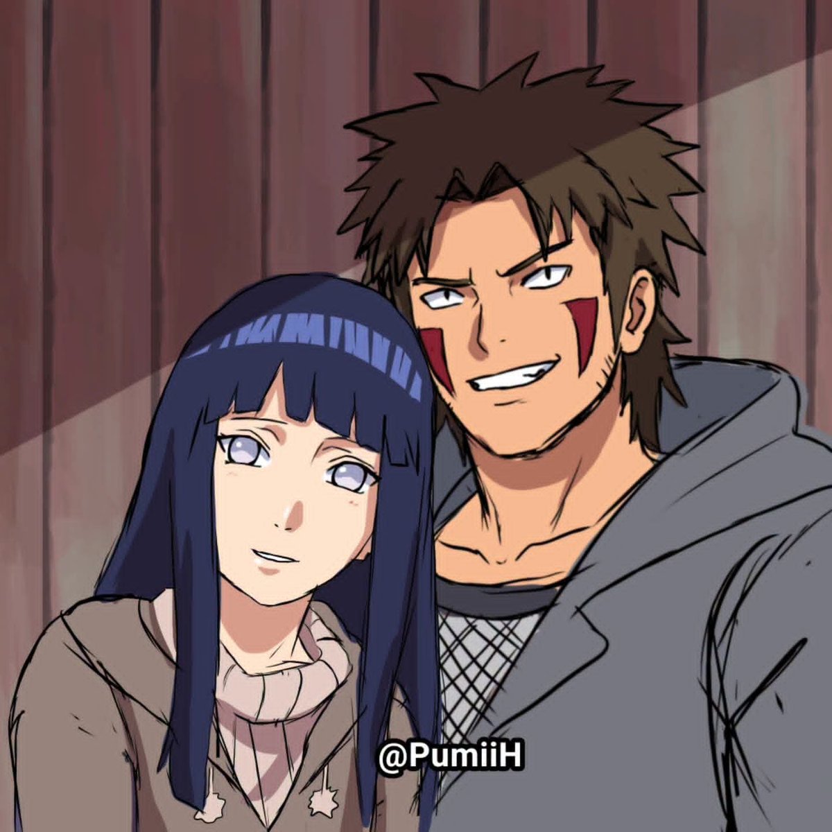 PumiiH's tweet photo. For all those that if Naruto and Sakura got married she would join Akatsuki, she's not a vengeful girl. Naruto was her role model and inspiration, she would not harm Naruto or anyone he loves period. Here's some KibaHina (not final design for Hinata she needs to look cuter 😤) https://t.co/CiZ4MyIZhf