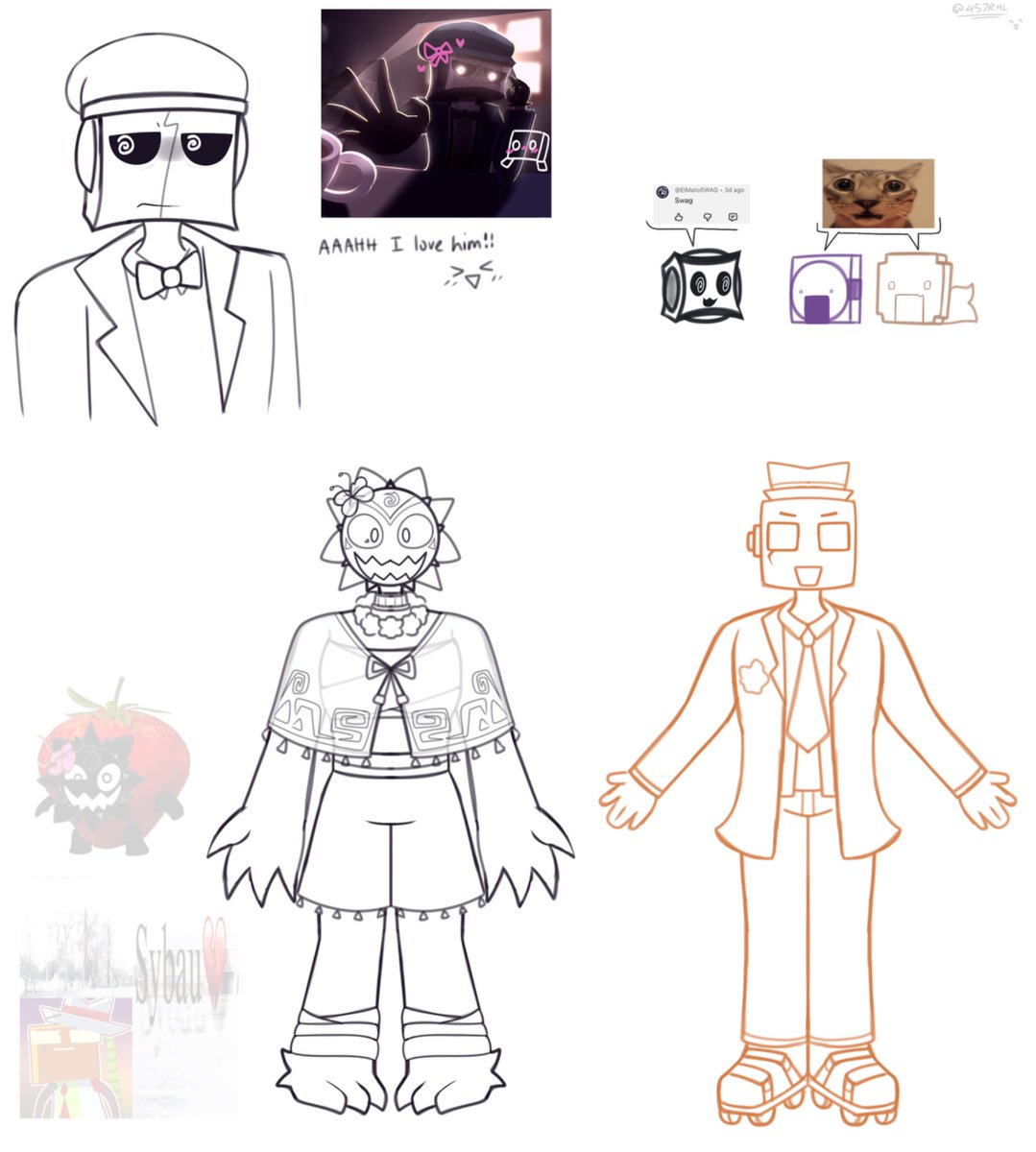 457R4Lx's tweet photo. Sketch and doodle dumps. These were from a few monts ago. (Specifically from around June-August)

#geometrydash #geometrydashfanart #funhouse #funhousegd #rafer300 #showtimegambit #elmatoswag #art https://t.co/JYFd2bbJPT