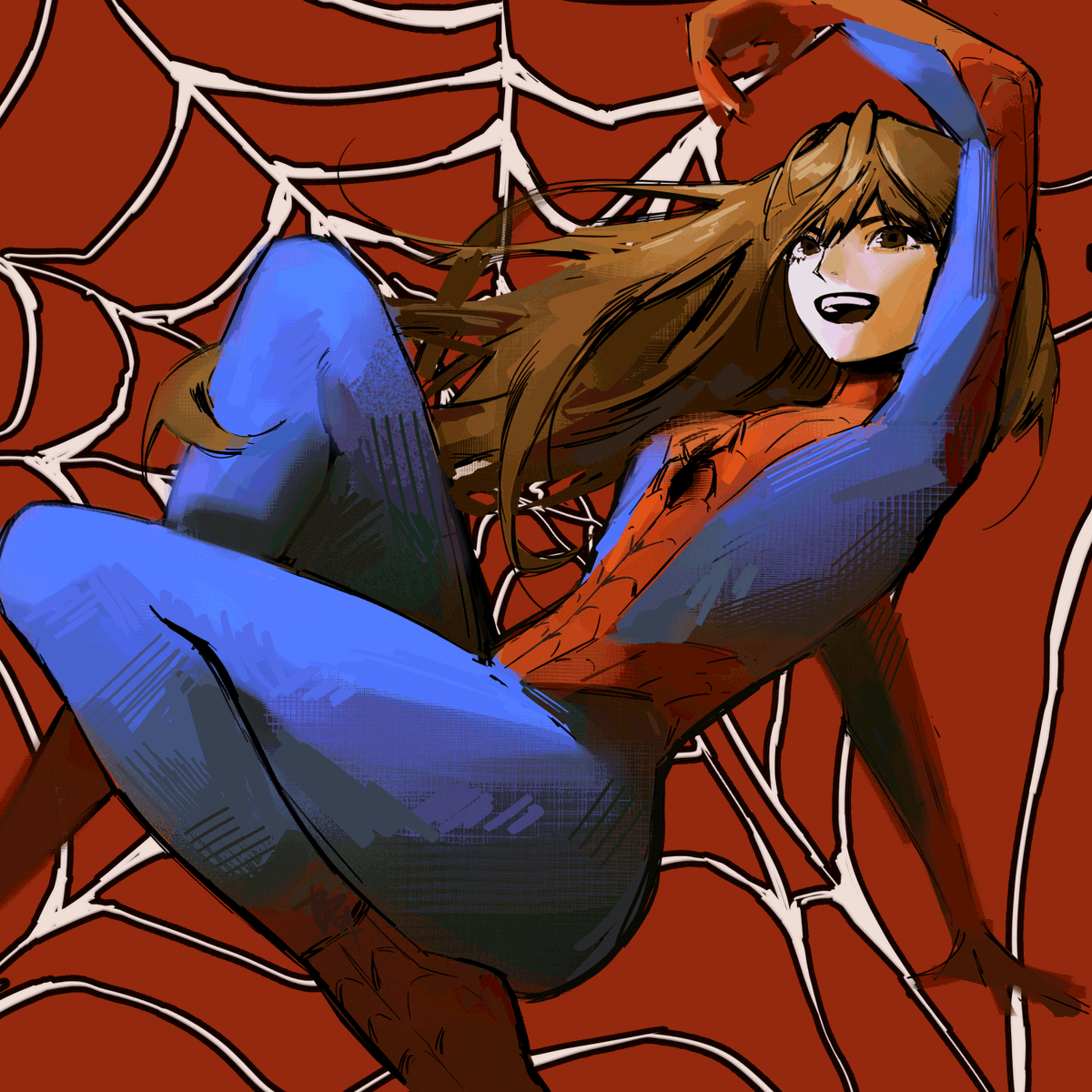 nic0lettie's tweet photo. Spiderman genderbend https://t.co/049tDyl4Ud