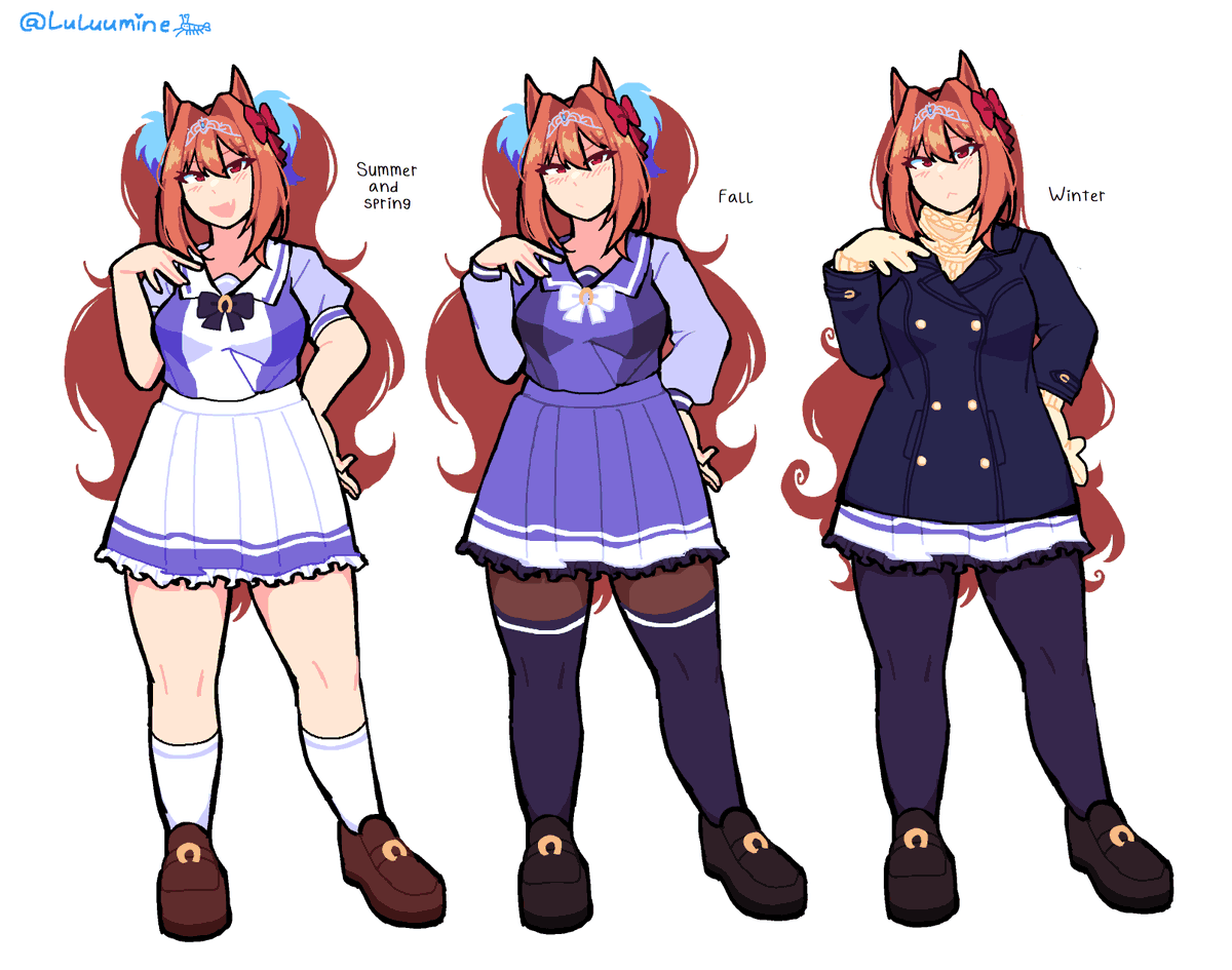Luluumine's tweet photo. daugther uniforms yay ❤️❤️❤️❤️ https://t.co/5PXgpXfPQK