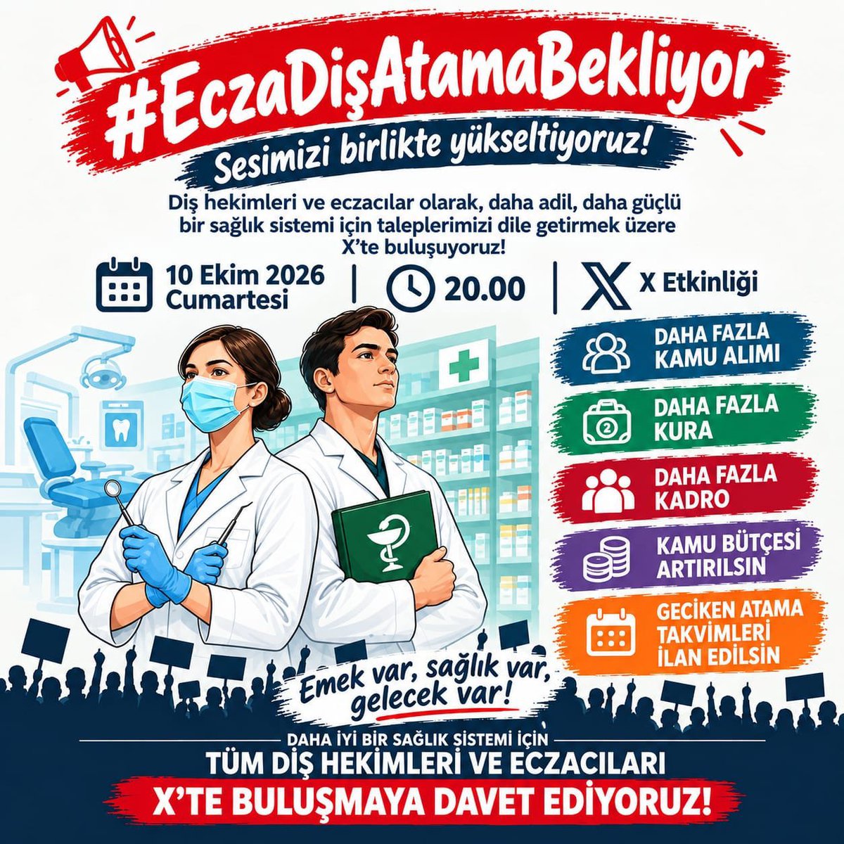 EkskavatorK's tweet photo. İstihdam istihdam istihdam ARTIK gerçekten istihdam.. #EczaDişAtamaBekliyor https://t.co/IDk2rrrj3t
