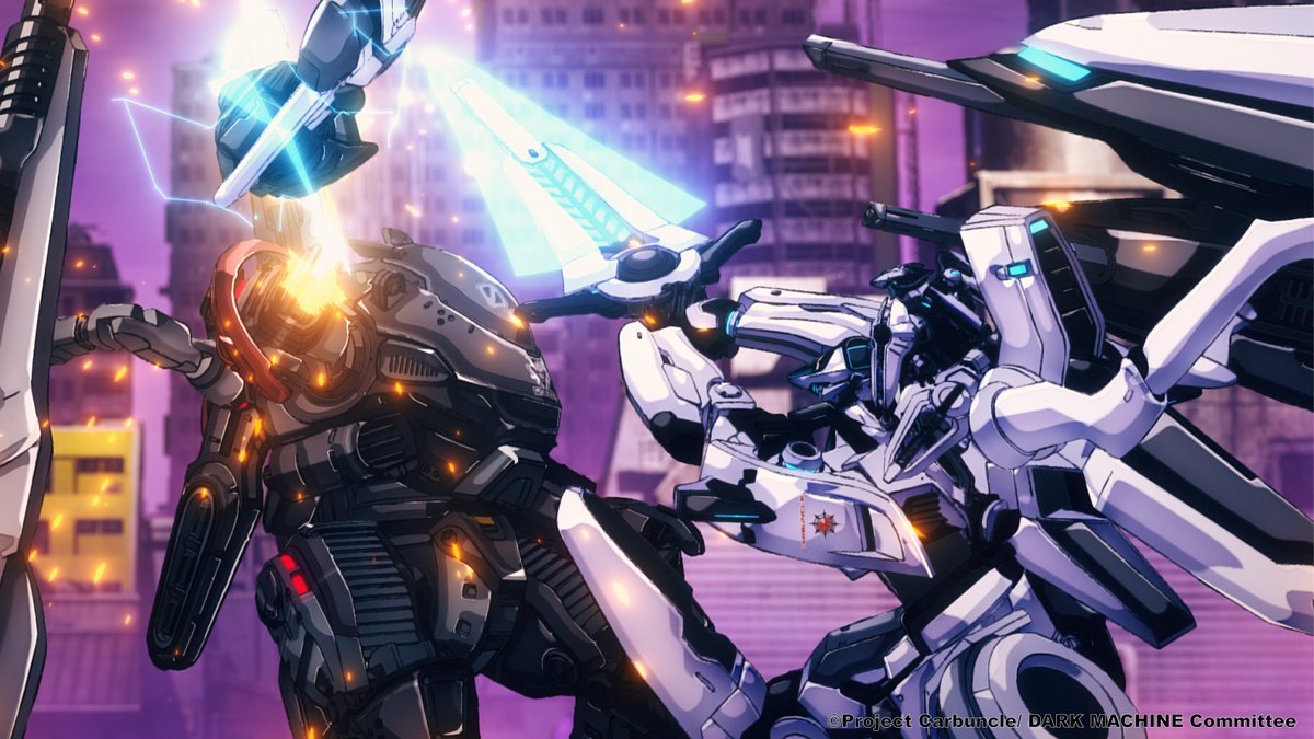 dark__machine's tweet photo. ＿＿＿＿＿＿＿＿＿＿＿＿＿＿＿＿＿＿

『DAEK MACHINE THE ANIMATION』
          #DARKMACHINE_anime

第1話　あらすじ&先行カット公開！
＿＿＿＿＿＿＿＿＿＿＿＿＿＿＿＿＿＿

祖父の遺言を頼りに、ゲーム「ダークマシン」経済特区に指定されている街・ゴールデンバレーを訪れたカイリは、追手から逃げる少女・ルドラと出会う。
ルドラに導かれ辿り着いた喫茶船カーバンクルで、「ダークマシン」で頂点に立てば、祖父が遺言で残した人物『千鬼』に会える事を知る。ルドラとの出会いでゲーム「ダークマシン」をプレイすることになったカイリ。偶然か必然か―カイリの運命が動き出す。

10月13日（火）25時45分より
フジテレビほかにて放送開始❕

⬇️詳細はこちら
https://t.co/wOjUM4yTGs