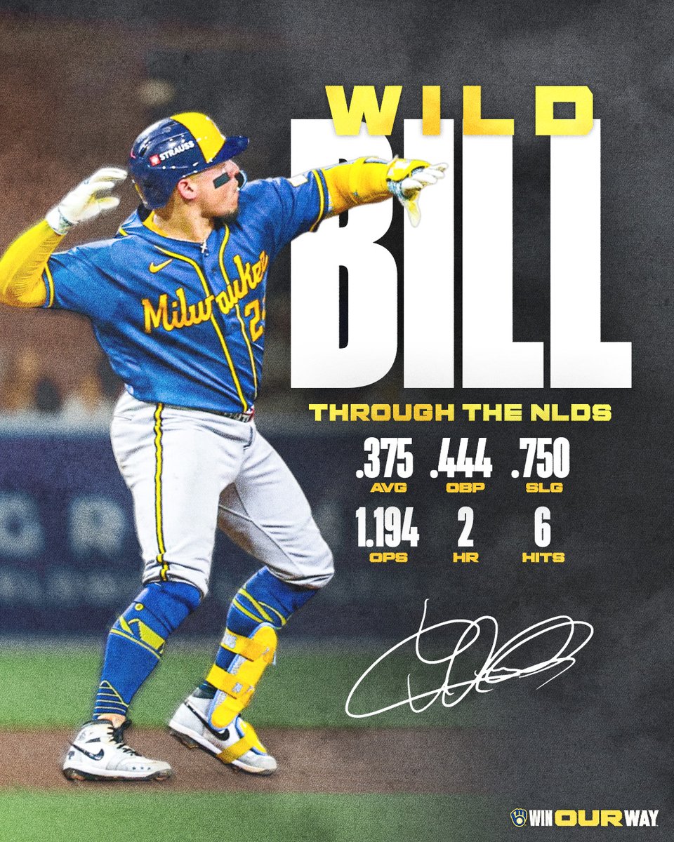 Brewers's tweet photo. "It's the playoffs. It's my time to shine."

- William Contreras https://t.co/jRbUcnhonr