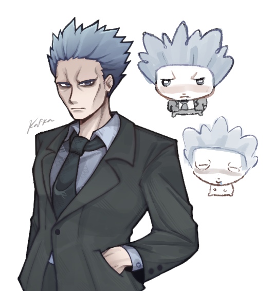 palekafka's tweet photo. cyrus in a suit c: also little chudlings

#pokemon #cyrus https://t.co/YWfoaRfLBV