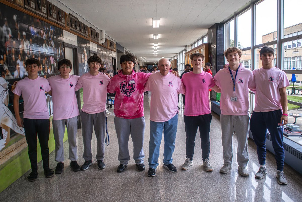 StRitaHS's tweet photo. Yesterday, our Caritas Club and St. Rita Football came together to celebrate Breast Cancer Awareness Month with a Ritamen Wear Pink Pink Out!

All proceeds from our Ritamen Wear Pink dress down day will benefit A Silver Lining Foundation.

Pictures 3 &amp; 4: Oscar Loza ’30 https://t.co/VP4ccd4Um0