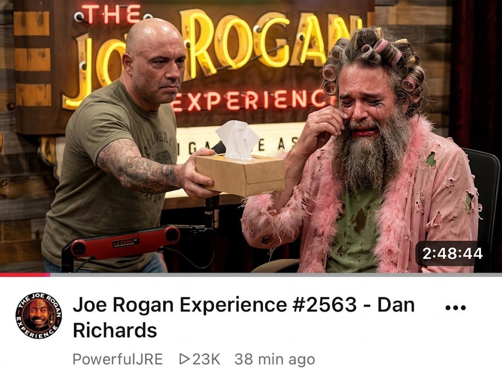 dedunkingparody's tweet photo. @MichaelButtonX @DeDunkingPast Thanks Mikey you big sweetheart! So spankful @joerogan didn’t use the thumbnail he was funnin me with 🙈 Since I’m practically the now QUEEN of ill-informed opinion based fringe science podcasters You may tithe 10% of your income from 2027 onwards. Thanks for the support hon! 💋 https://t.co/BgceYtNjTk