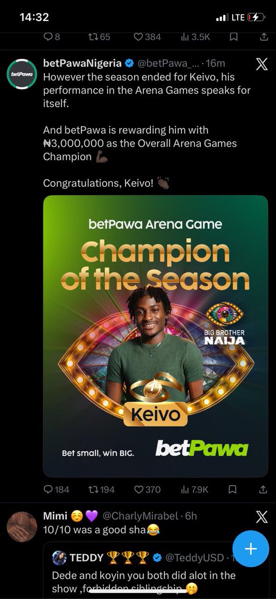 sho70731's tweet photo. My betpawa king 👑 @keivo_oi king of arena games 
The man….the myth….the legend and the main character 💜💜💜💜💜💜💜💜 https://t.co/OIPiFM0Cea