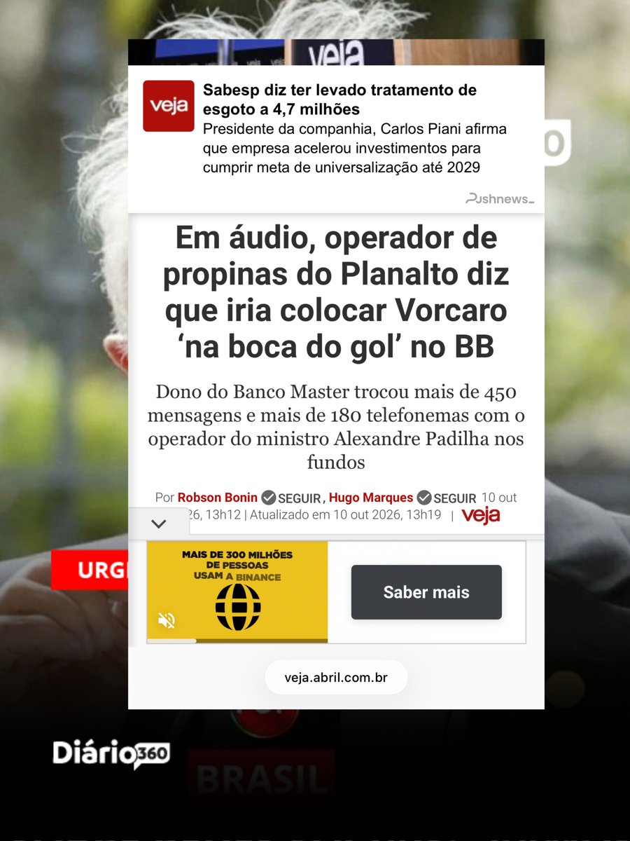 SilvaWaldi9750's tweet photo. 🚨URGENTE: Áudios explosivos expõem balcão de propina no Planalto! Operador de Padilha prometia "colocar Vorcaro na boca do gol" no BB por R$ 500 mil. Escândalo mancha o governo às vésperas da eleição! https://t.co/5BsePSXuyn