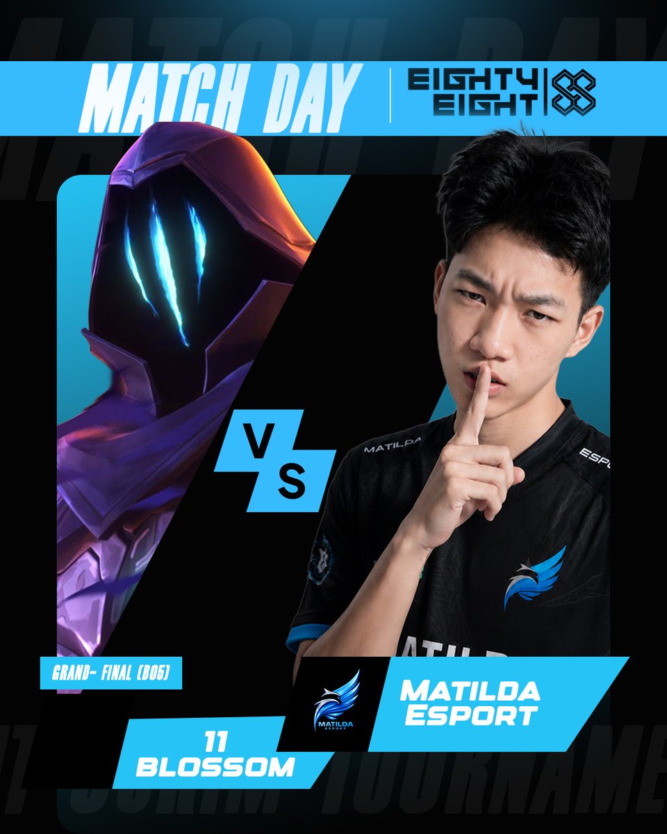 matildaesport's tweet photo. 🔥 MATCH DAY — GRAND FINAL

MTD.VALORANT พร้อมดวล 11 BLOSSOM ในรอบชิงชนะเลิศ รายการ GPTH VALORANT SCRIM TOURNAMENT — OCTOBER WEEK 1 🏆
อีกหนึ่งบททดสอบเพื่อก้าวสู่ชัยชนะ ส่งกำลังใจให้พวกเราด้วยครับ ⚡

ONE TEAM. ONE GOAL. ONE CHAMPIONSHIP.

#MATILDAESPORT #EIGHTYEIGHTSPORT #GPTH https://t.co/UeShNEANsG